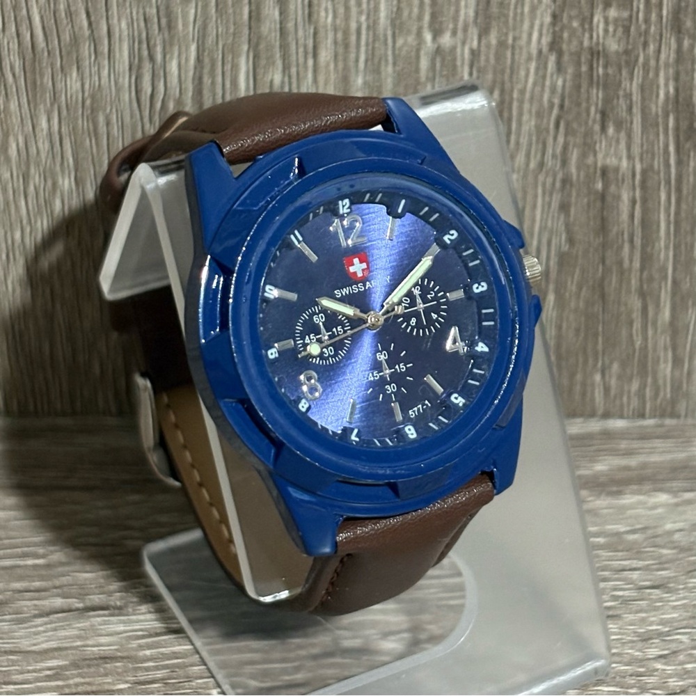 Navy Swiss Army Men’s Watch With New Battery